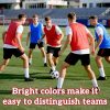 Red Pinnies Soccer Pennies - Set of 6 Team Practice Jersey for Child Youth Teen Adult,Pennies for Sports Youth,Nylon Large Mesh