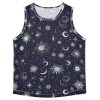 Starry Night Stars Sun Moon Boys Tank Tops Sleeveless Casual Vest Tees Active Tees for Biking Surfing Vacation Swim 3T