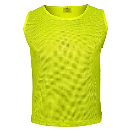 12 pcs Duramesh Pinnies/Scrimmage Vest - Kids Youth and Adult Pinnies, Numbered Penny Jerseys for Soccer