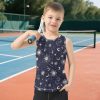 Starry Night Stars Sun Moon Boys Tank Tops Sleeveless Casual Vest Tees Active Tees for Biking Surfing Vacation Swim 3T