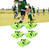 51PS0Mx938L.jpg 5 Pcs Training Vest Universial Round Neck Soccer Pennies 22x13.7 Inch Fabric Basketball Athletic Pinnies Football Bibs for Kids,