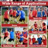 Red Pinnies Soccer Pennies - Set of 6 Team Practice Jersey for Child Youth Teen Adult,Pennies for Sports Youth,Nylon Large Mesh