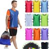 51V20H9j5L.jpg Custom Pinnies Youth Team Sports Kids Personalized Vests for Basketball Practice Jerseys,Add Logo/Text/Number