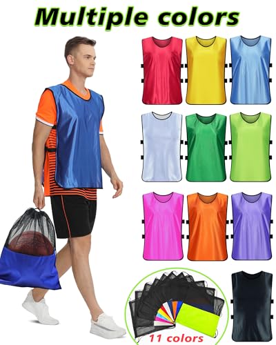 51V20H9j5L.jpg Custom Pinnies Youth Team Sports Kids Personalized Vests for Basketball Practice Jerseys,Add Logo/Text/Number