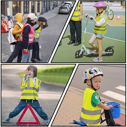 51gbiuMMqgL.jpg Kids High visibility viz vest hi vis viz reflective safety vests