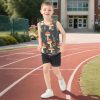 51p-oRNKejL.jpg Cartoon Cute Mushrooms Children Tank Tops Sleeveless Toddler Vest Kids Boys Tshirts for Golf Swim Bike Jog 3T
