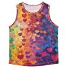 51uXCzBDe7L.jpg Colorful Hearts Rainbow Tank Tops for Boys Sleeveless Kids Vest Kids Active Shirt for Gym Swim Beach Outdoor 3T